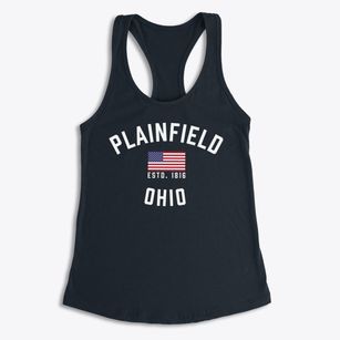 Plainfield Ohio Patriot Women's Racerback Tank