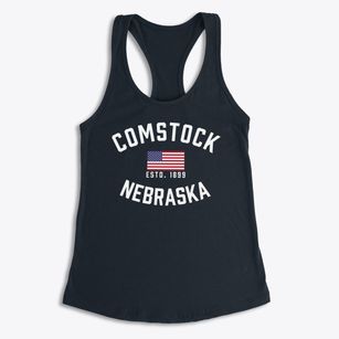 Comstock Nebraska Patriot Women's Racerback Tank