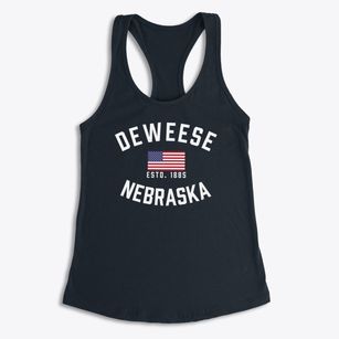 Deweese Nebraska Patriot Women's Racerback Tank