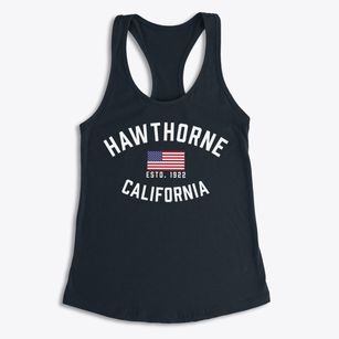 Hawthorne California Patriot Women's Racerback Tank