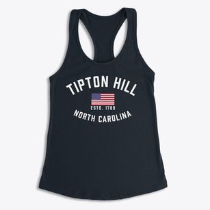 Tipton Hill North Carolina Patriot Women's Racerback Tank