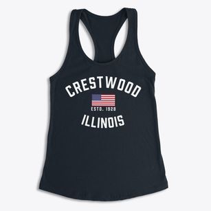 Crestwood Illinois Patriot Women's Racerback Tank