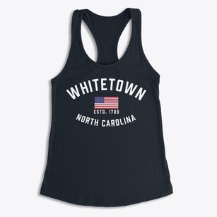 Whitetown North Carolina Patriot Women's Racerback Tank
