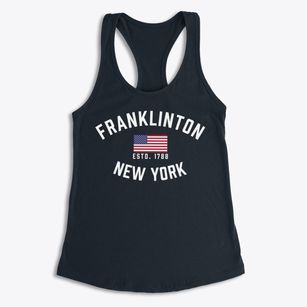 Franklinton New York Patriot Women's Racerback Tank