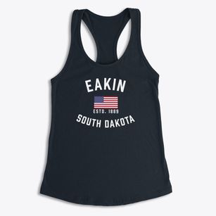 Eakin South Dakota Patriot Women's Racerback Tank