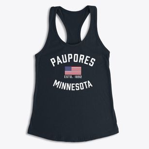 Paupores Minnesota Patriot Women's Racerback Tank