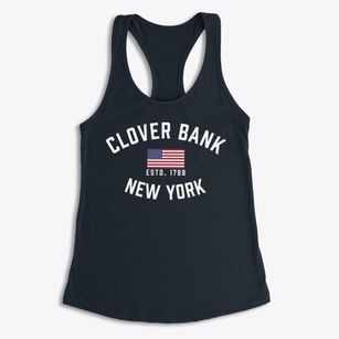 Clover Bank New York Patriot Women's Racerback Tank