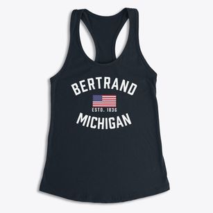 Bertrand Michigan Patriot Women's Racerback Tank