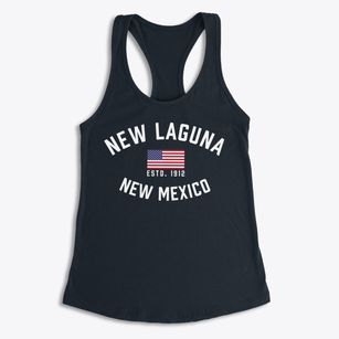 New Laguna New Mexico Patriot Women's Racerback Tank