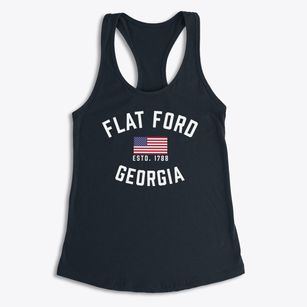 Flat Ford Georgia Patriot Women's Racerback Tank