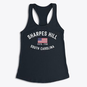 Sharpes Hill South Carolina Patriot Women's Racerback Tank