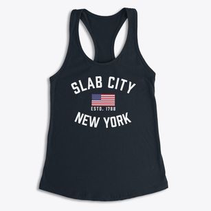 Slab City New York Patriot Women's Racerback Tank