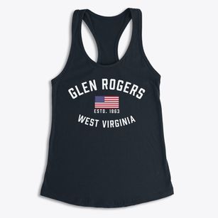 Glen Rogers West Virginia Patriot Women's Racerback Tank