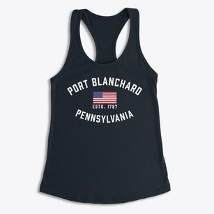 Port Blanchard Pennsylvania Patriot Women's Racerback Tank