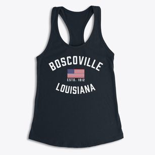 Boscoville Louisiana Patriot Women's Racerback Tank