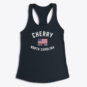 Cherry North Carolina Patriot Women's Racerback Tank