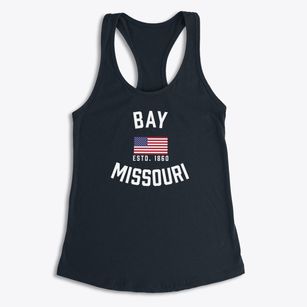 Bay Missouri Patriot Women's Racerback Tank