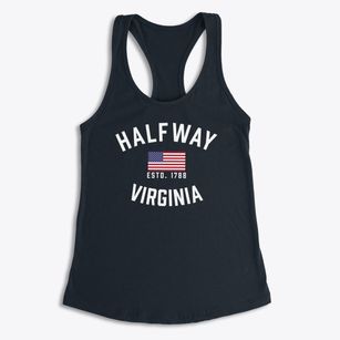 Halfway Virginia Patriot Women's Racerback Tank