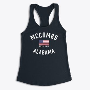 Mccombs Alabama Patriot Women's Racerback Tank