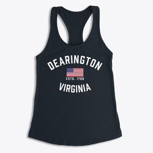 Dearington Virginia Patriot Women's Racerback Tank