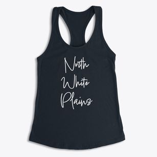 North White Plains New York Freestyle Women's Racerback Tank