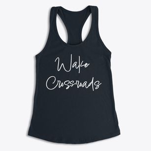Wake Crossroads North Carolina Freestyle Women's Racerback Tank