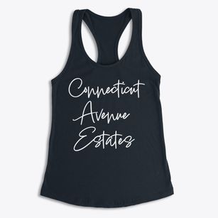 Connecticut Avenue Estates Maryland Freestyle Women's Racerback Tank