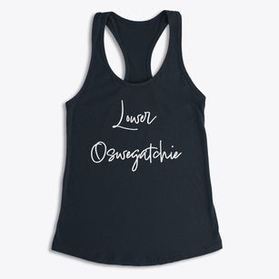 Lower Oswegatchie New York Freestyle Women's Racerback Tank