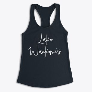 Lake Waukomis Missouri Freestyle Women's Racerback Tank