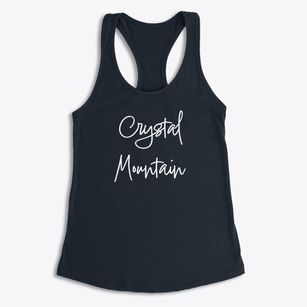 Crystal Mountain Michigan Freestyle Women's Racerback Tank