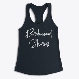 Birchwood Shores Michigan Freestyle Women's Racerback Tank