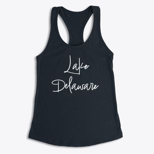 Lake Delaware New York Freestyle Women's Racerback Tank