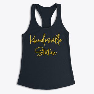 Knowlesville Station New York Freestyle Women's Racerback Tank