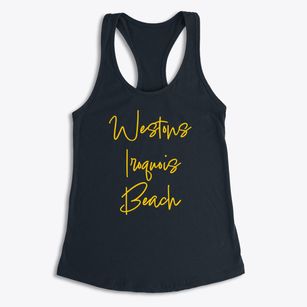 Westons Iroquois Beach Michigan Freestyle Women's Racerback Tank