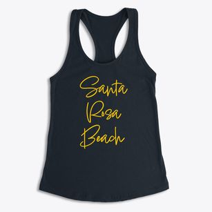 Santa Rosa Beach Florida Freestyle Women's Racerback Tank