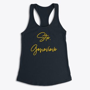 Ste. Genevieve Missouri Freestyle Women's Racerback Tank
