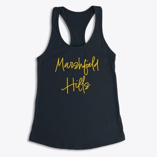 Marshfield Hills Massachusetts Freestyle Women's Racerback Tank