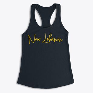 New Lebanon New York Freestyle Women's Racerback Tank
