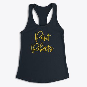 Point Roberts Washington Freestyle Women's Racerback Tank