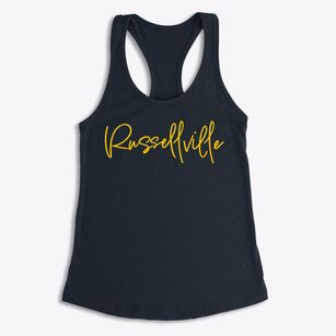 Russellville Missouri Freestyle Women's Racerback Tank