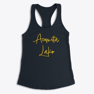 Acomita Lake New Mexico Freestyle Women's Racerback Tank