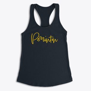Perrinton Michigan Freestyle Women's Racerback Tank