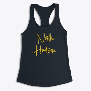 North Hudson New York Freestyle Women's Racerback Tank