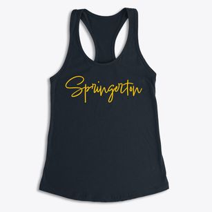 Springerton Illinois Freestyle Women's Racerback Tank