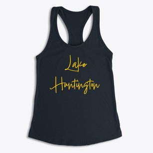 Lake Huntington New York Freestyle Women's Racerback Tank