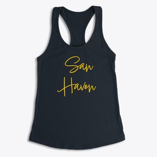 San Haven North Dakota Freestyle Women's Racerback Tank