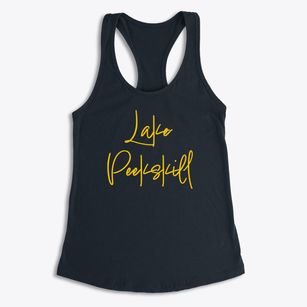 Lake Peekskill New York Freestyle Women's Racerback Tank