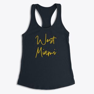 West Miami Florida Freestyle Women's Racerback Tank