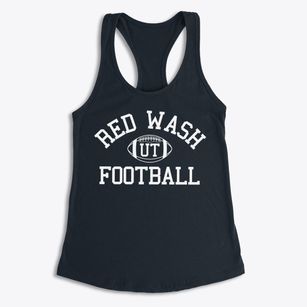 Red Wash Utah Football Women's Racerback Tank