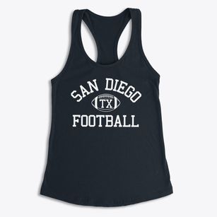 San Diego Texas Football Women's Racerback Tank